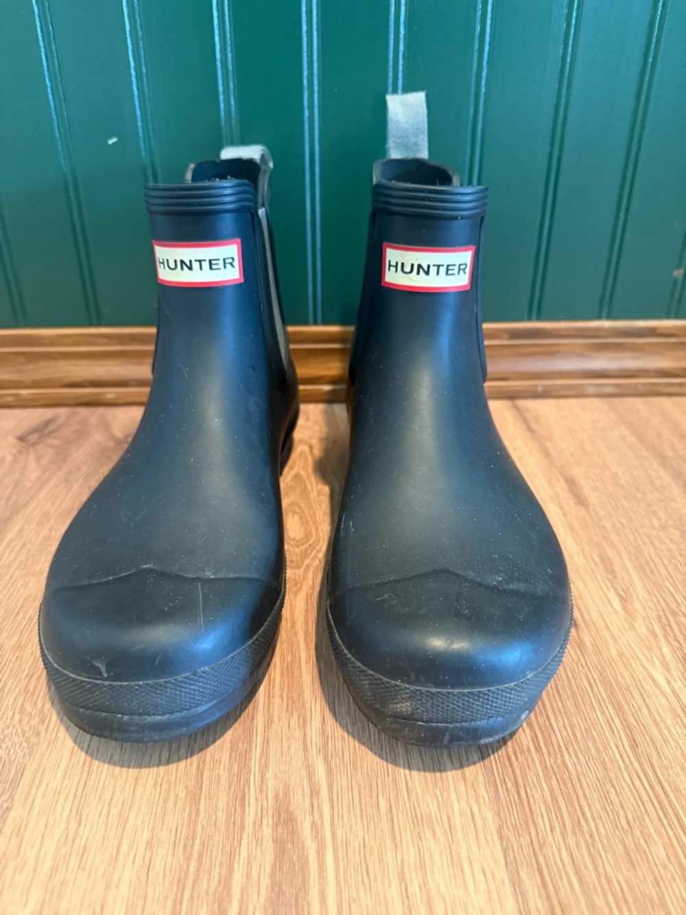 Hunter Black Chelsea Short Rain Boots